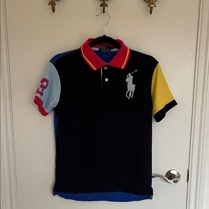 Ralph Lauren Pink and Blue Polo Shirt